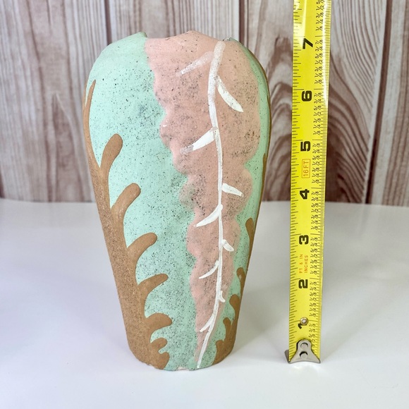 Handmade in Mexico Clay Vase - Picture 4 of 6